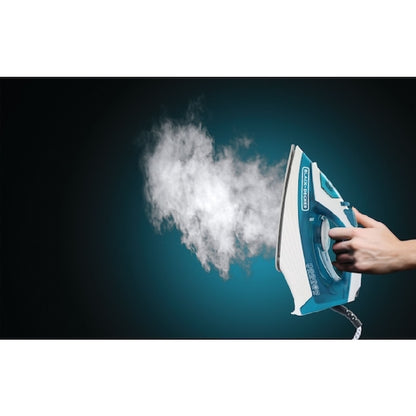 Black+Decker X1575-B5 Steam Iron with Nonstick Soleplate, 1600 W