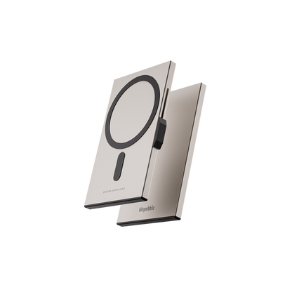 Blupebble 3-Card Standard Sized Magnetic Card Holder with RFID Protection, Titanium
