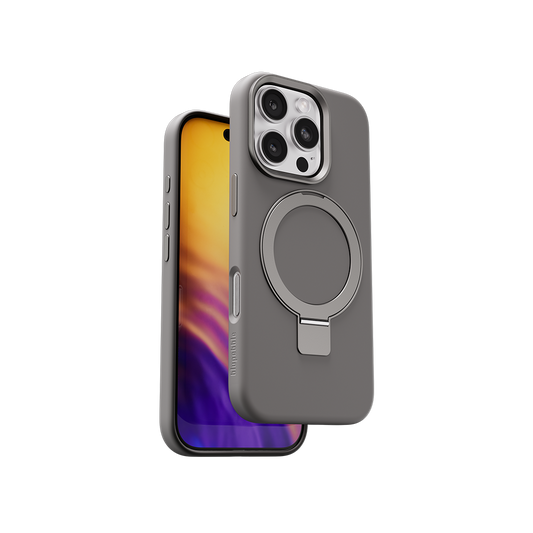 Blupebble RingFlex Case Foldable Kickstand with MagSafe iPhone 16 Pro Max 6.9-inch, Titanium