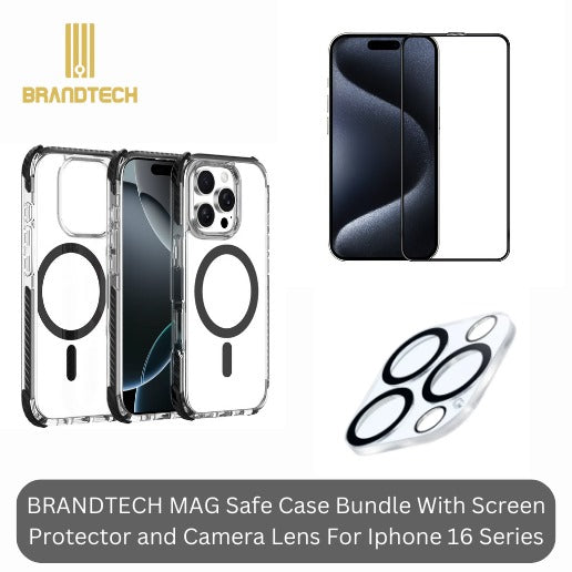 BRANDTECH  MAGSAFE COVER SCREEN AND LENSE PROTECTOR FOR 16 PRO